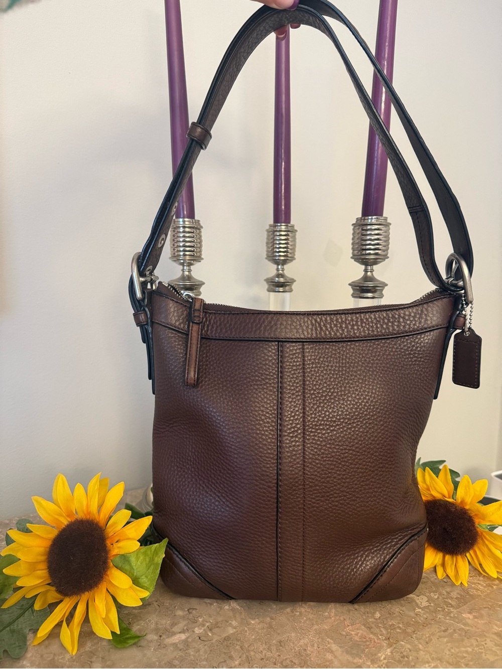 Coach Pebbled Leather Crossbody/Shoulder Bag. 2008